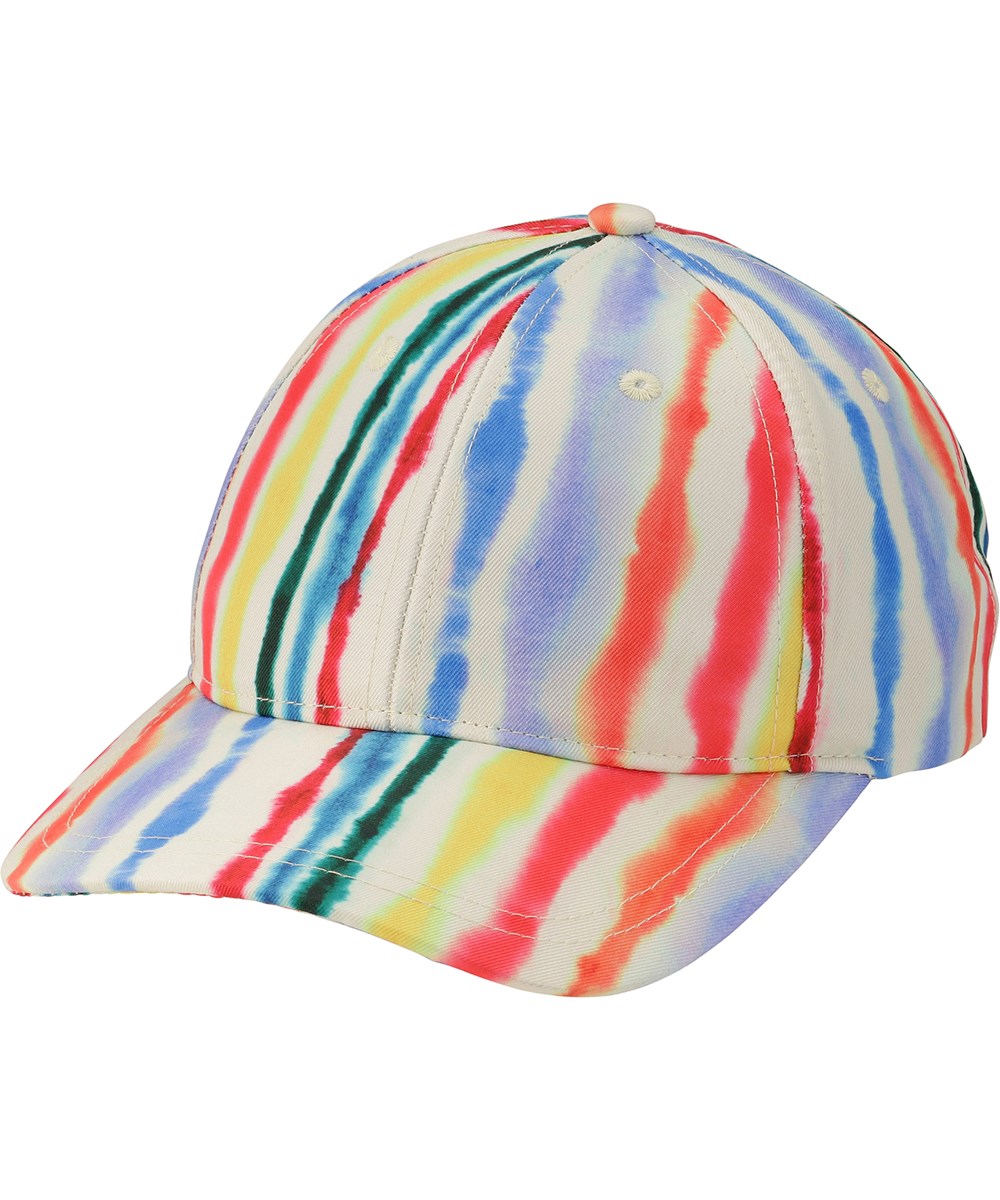Sebastian - Watercolours - Mehrfarbige Baseballcap mit Allover-Aquarelldruck