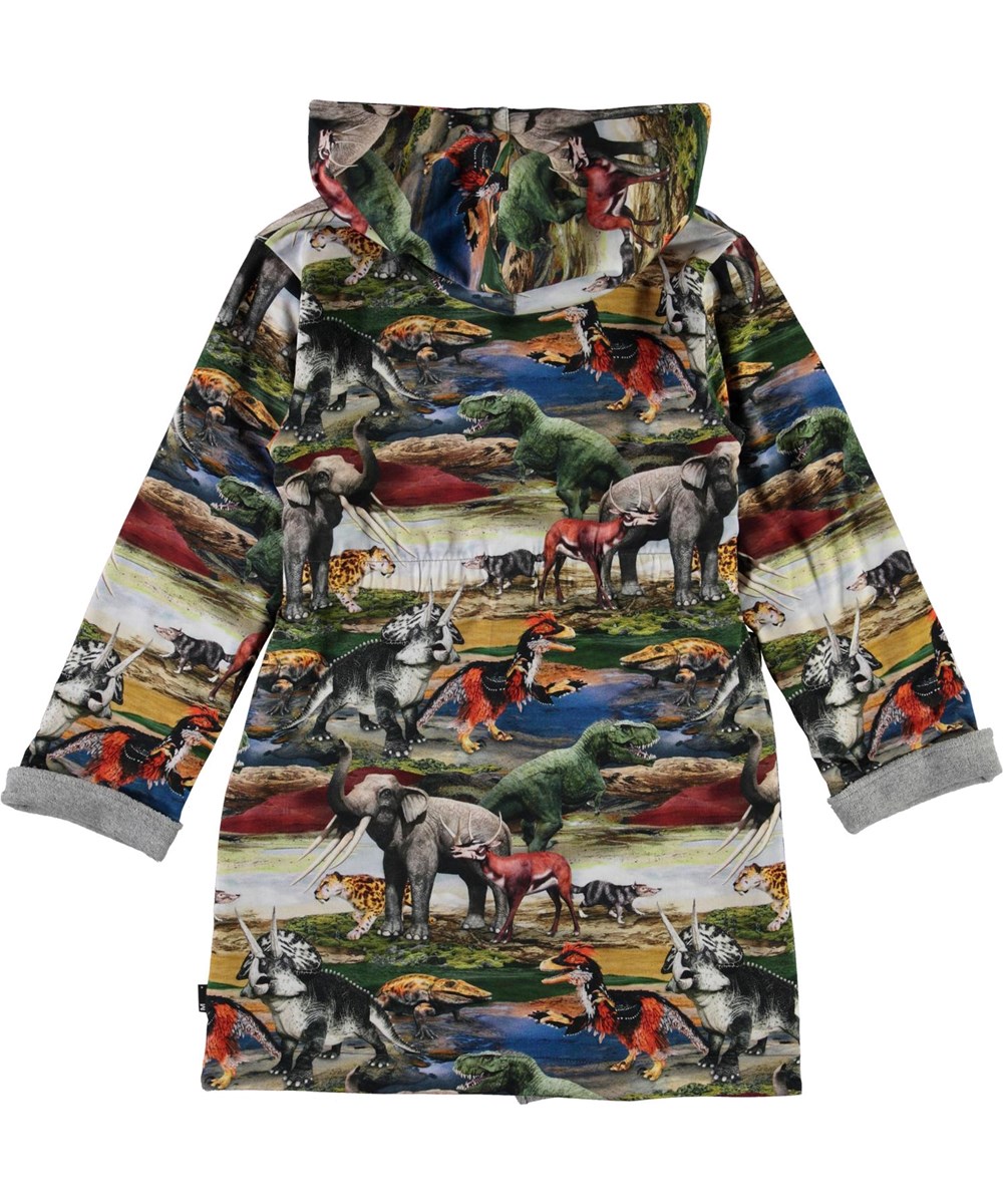 Way - Ancient World - Öko Bademantel mit Dinosaurier-Druck