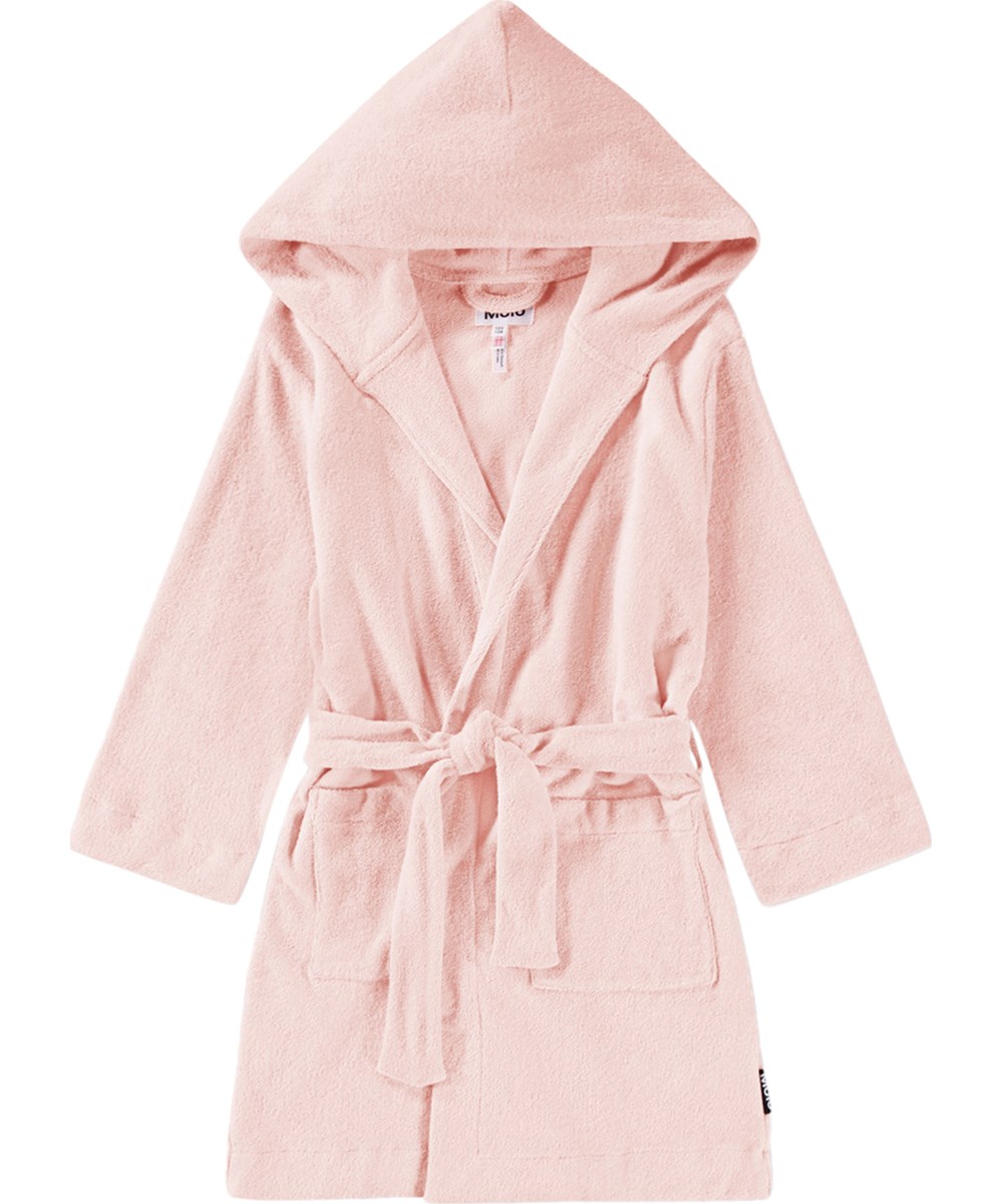 Wyn - Cloud Pink - Rosa Bademantel für Kinder aus superweichem, biologischem Baumwollfrottee