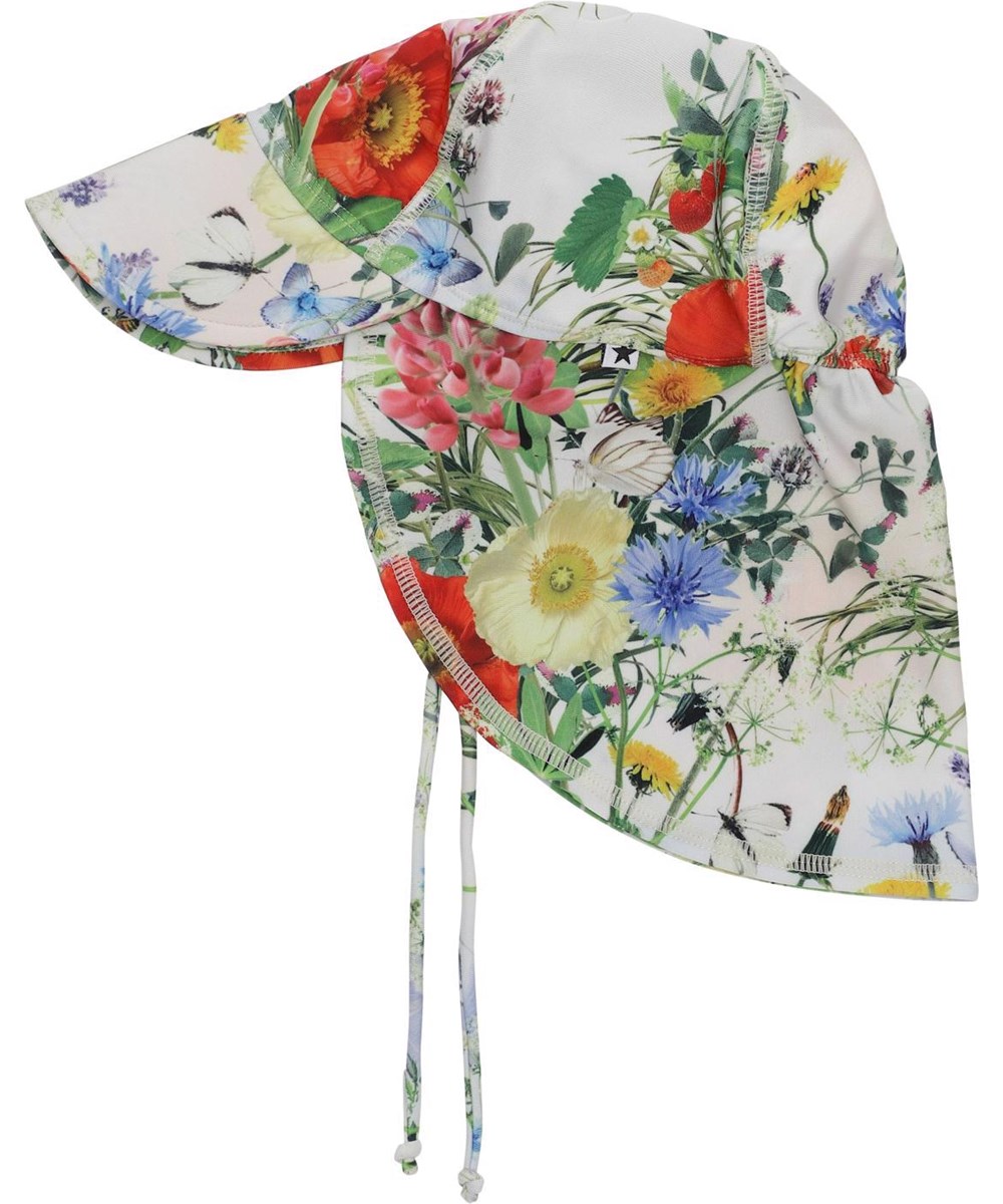 Nando - Meadow - UV babysolhat med enghaveblomster