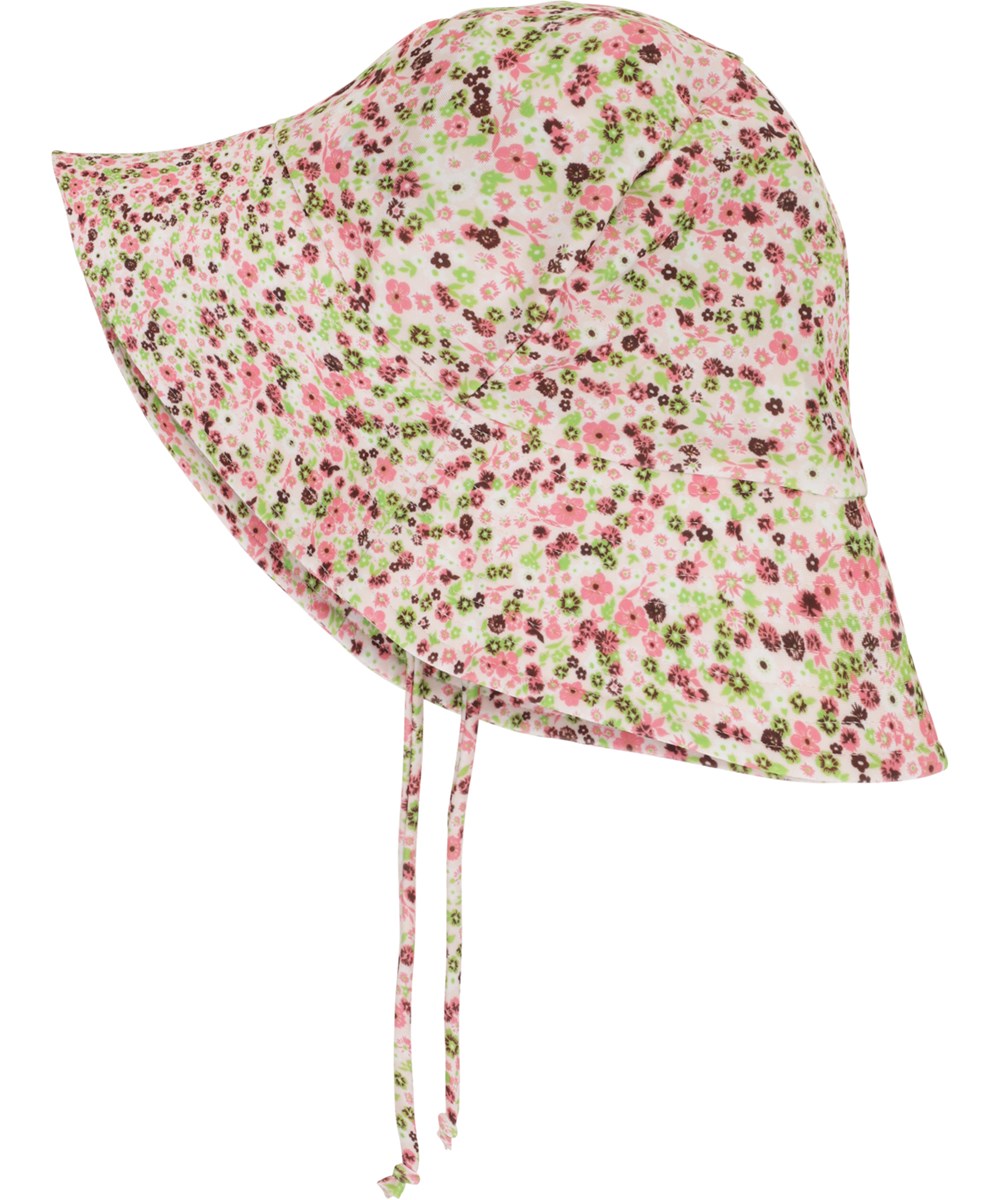 Nuka - Meadow Petit - Solhat med print af små blomster
