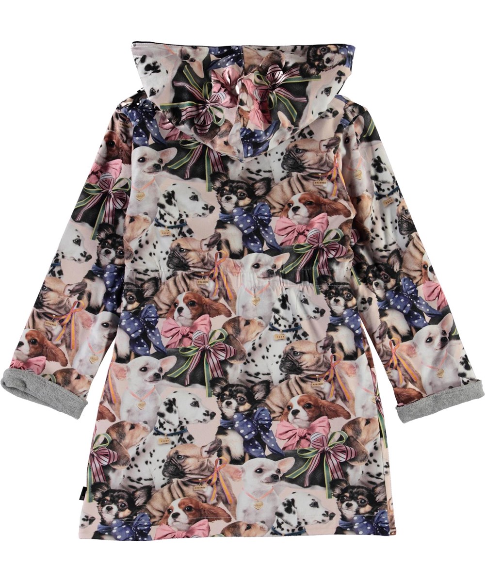 Way -  Puppy Love - Økologisk badekåbe med hunde print