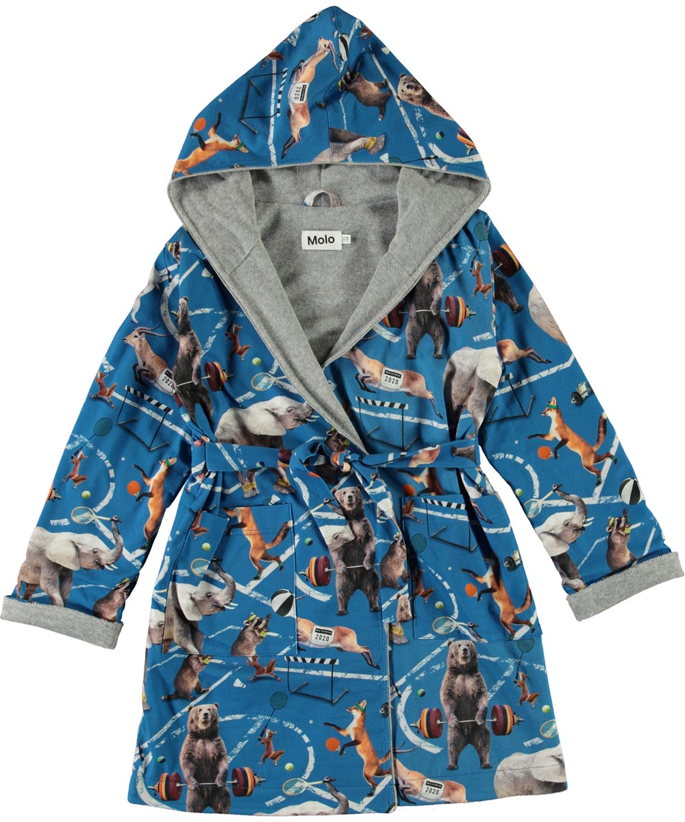 Way - Athletic Animals - Økologisk badekåbe dyr sport