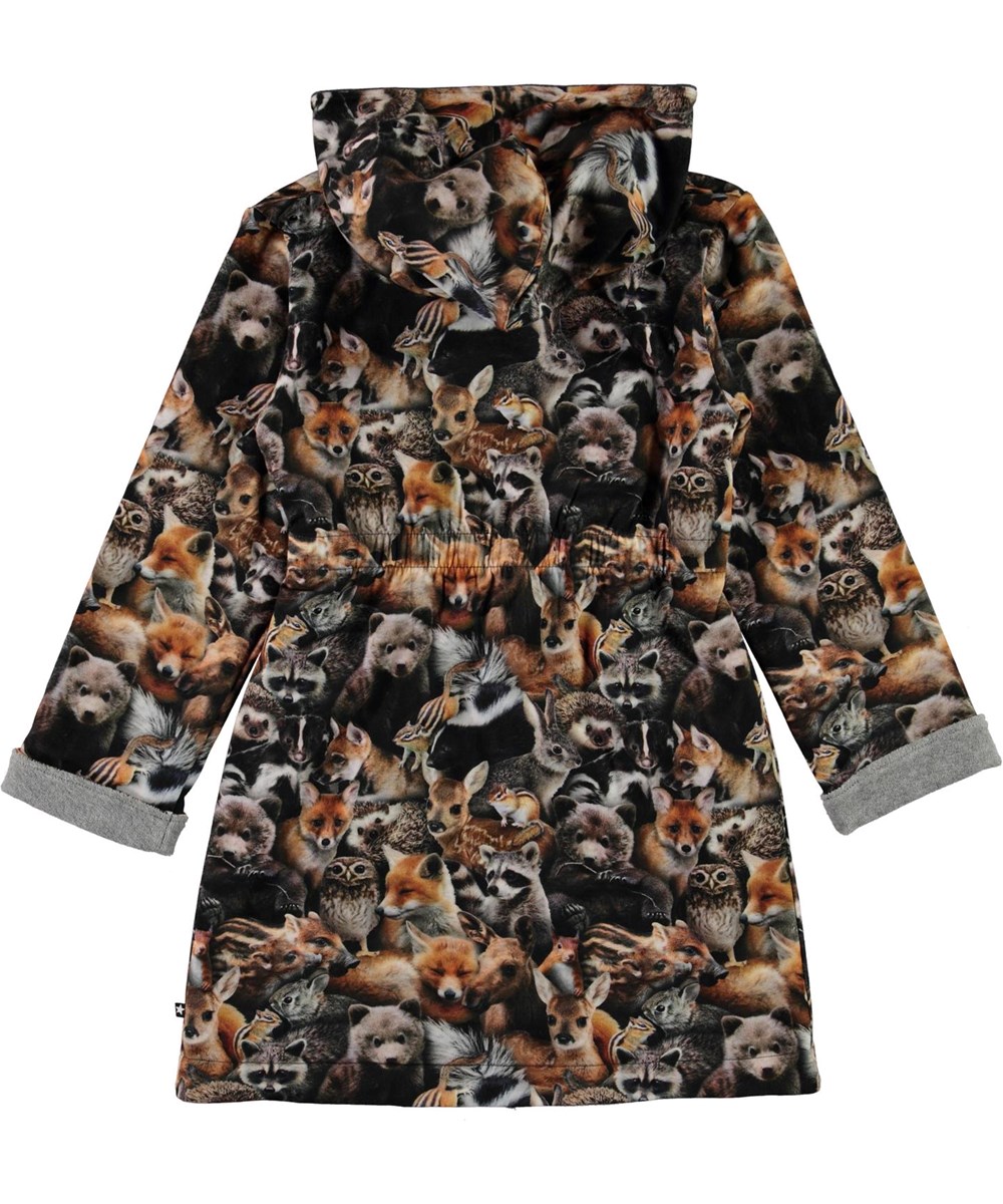 Way - Forest Animals - Økologisk badekåbe med dyre print