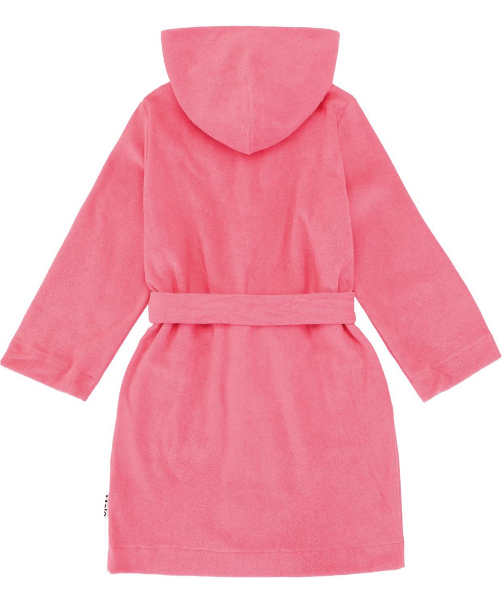 Wyn - Confetti - Pink badekåbe i en superblød, økologisk bomuldsfrotté.
