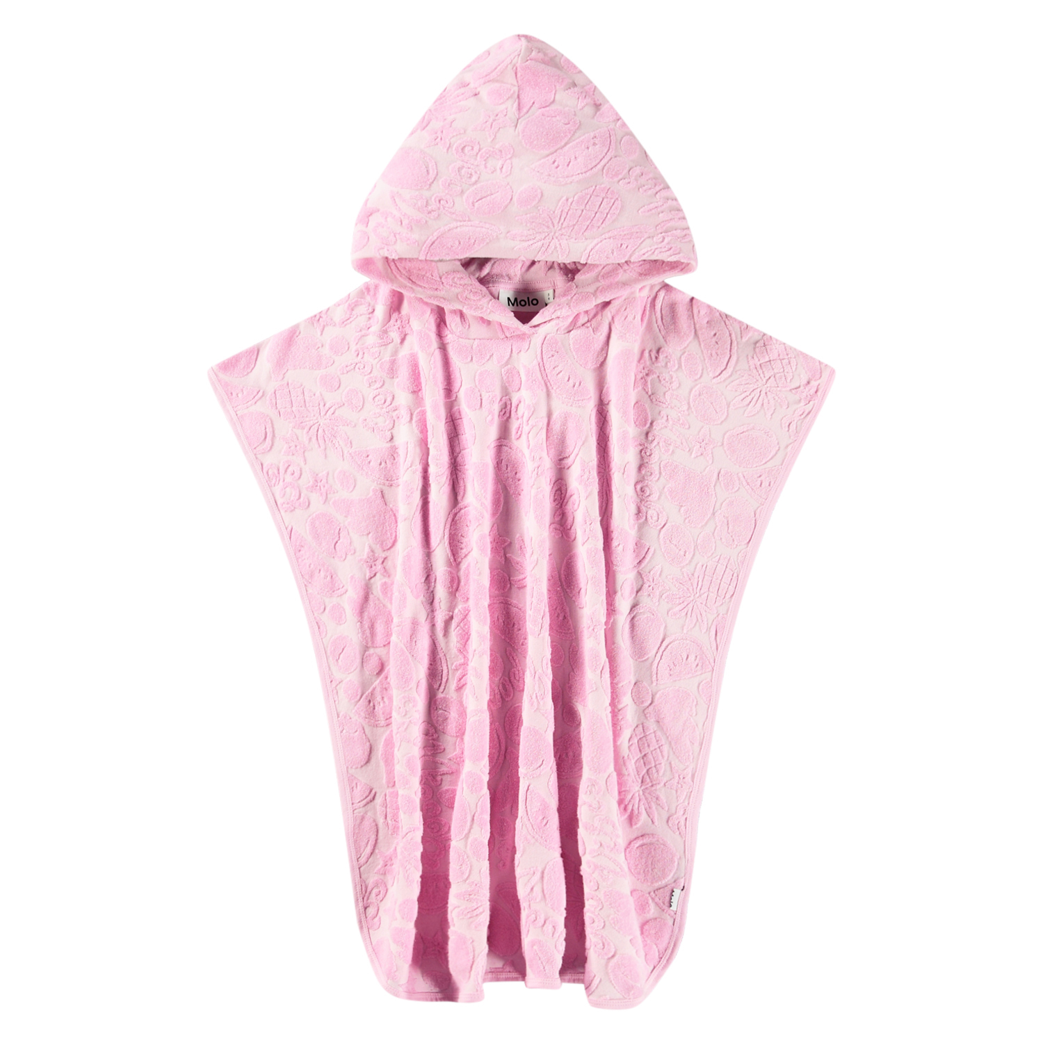 Beach Cover Up - Fruity Towelling - Pink children's hooded