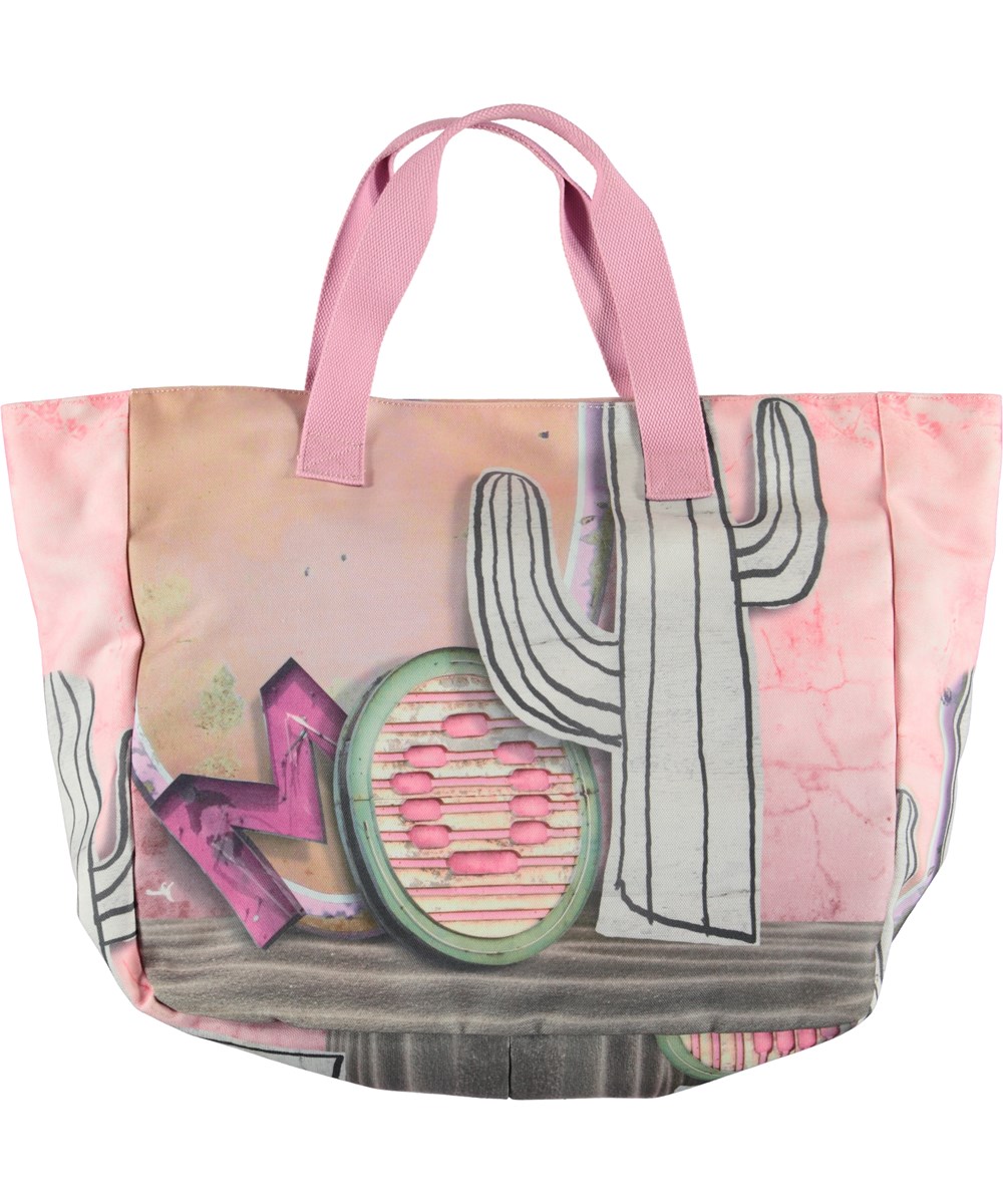 Big Beach Bag - Signs By The Wall - Large beach bag