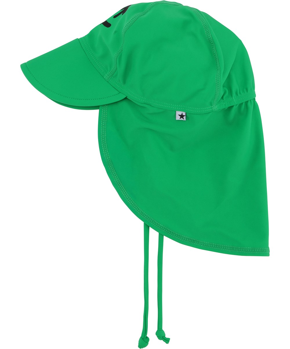 Nando - Bright Green - Green baby sun hat