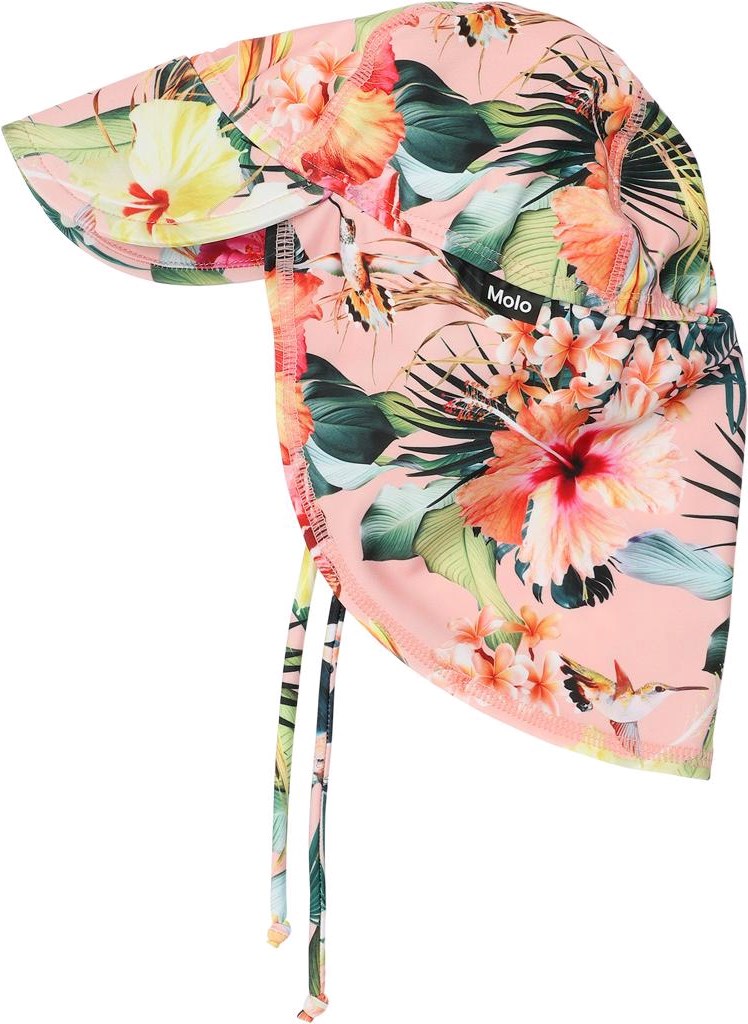 Nando - Hawaiian Flowers - UV baby sun hat with flowers