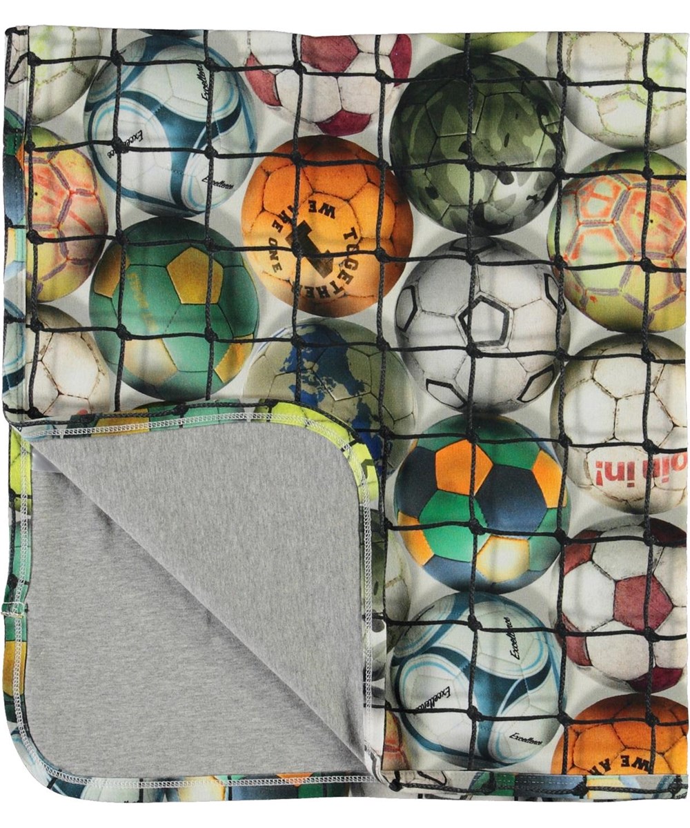 Niles - Footballs - Soft blanket with football print
