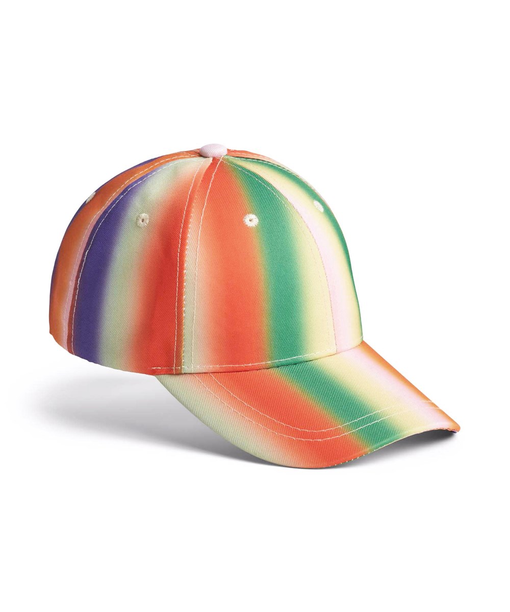 Sebastian - Rainbow Light - Sporty rainbow-coloured cap for children with a curved brim and an adjustable back closure for a perfect fit.