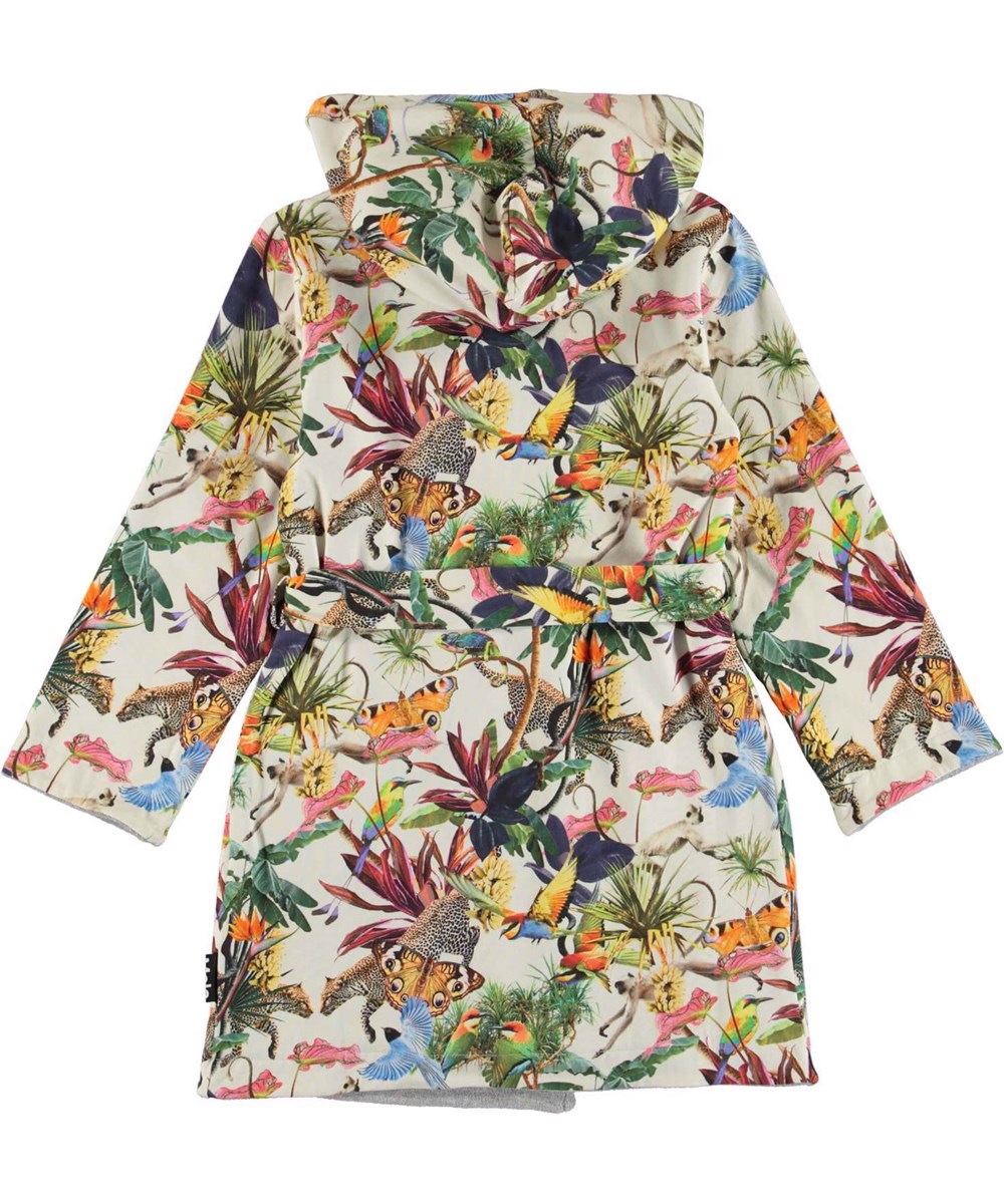 Wave - Rose Jungle - Organic bathrobe fantasy jungle
