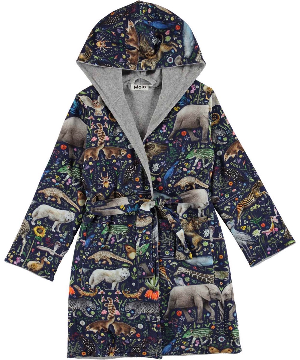 Wave - Sky Faunatastic - Organic bathrobe surrealistic animals