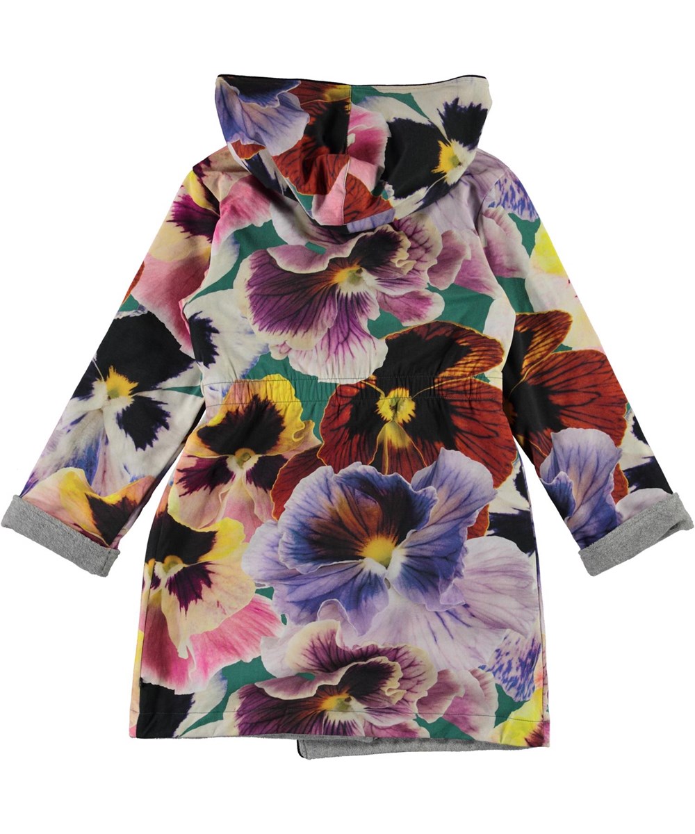 Way - Velvet Floral - Organic bathrobe with floral print