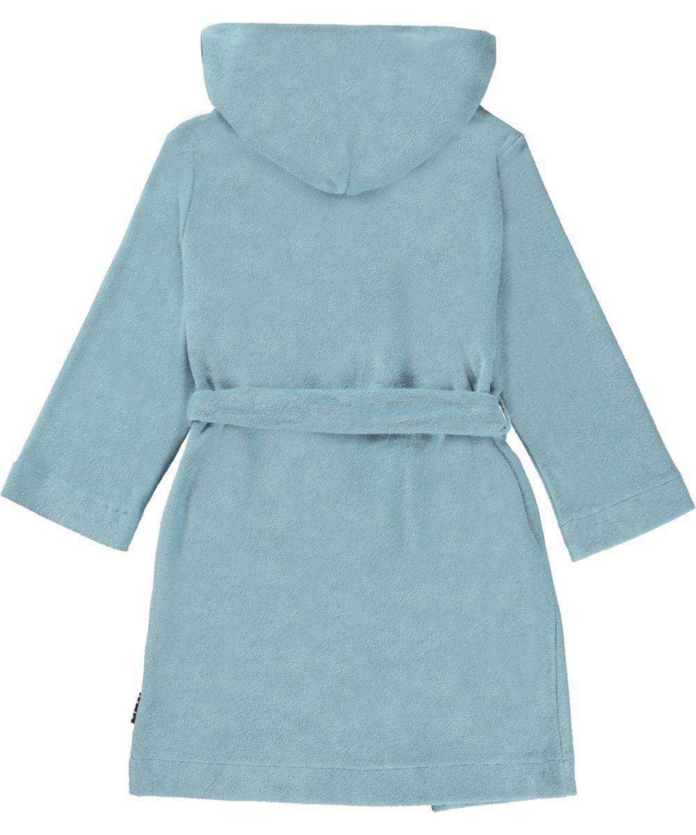 Wyn - Calm - Soft dressing gown in lightweight, tightly woven light blue terry 