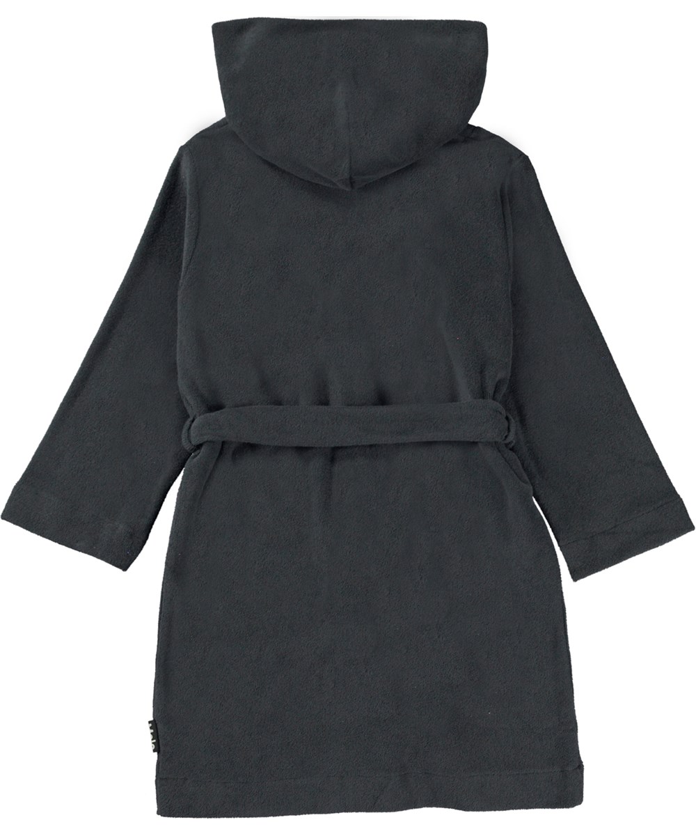 Wyn - Dark Sky - Soft dressing gown in lightweight, tightly woven dark blue terry