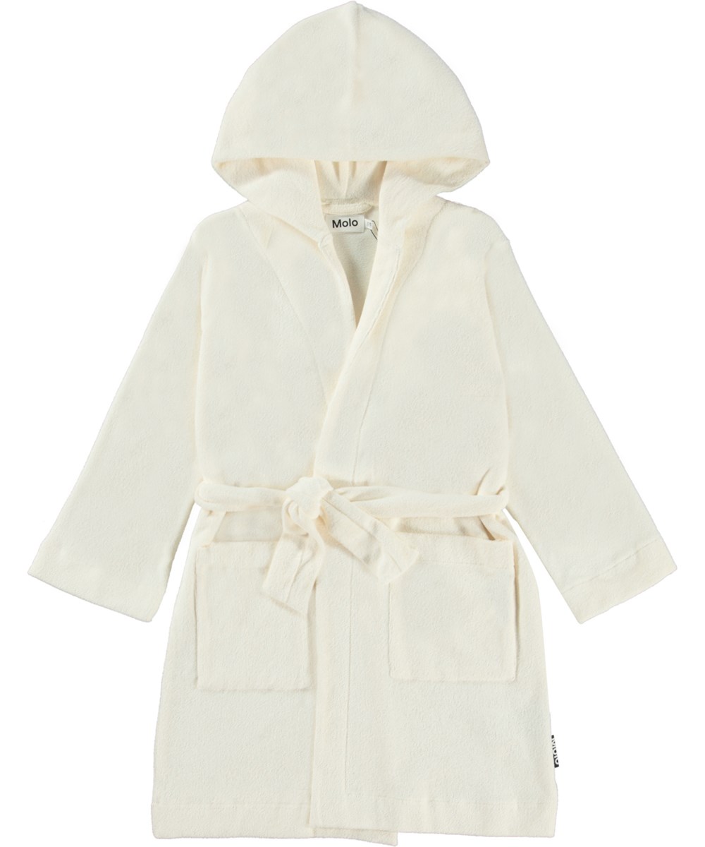 Wyn - Pearled Ivory - Organic off-white bathrobe 