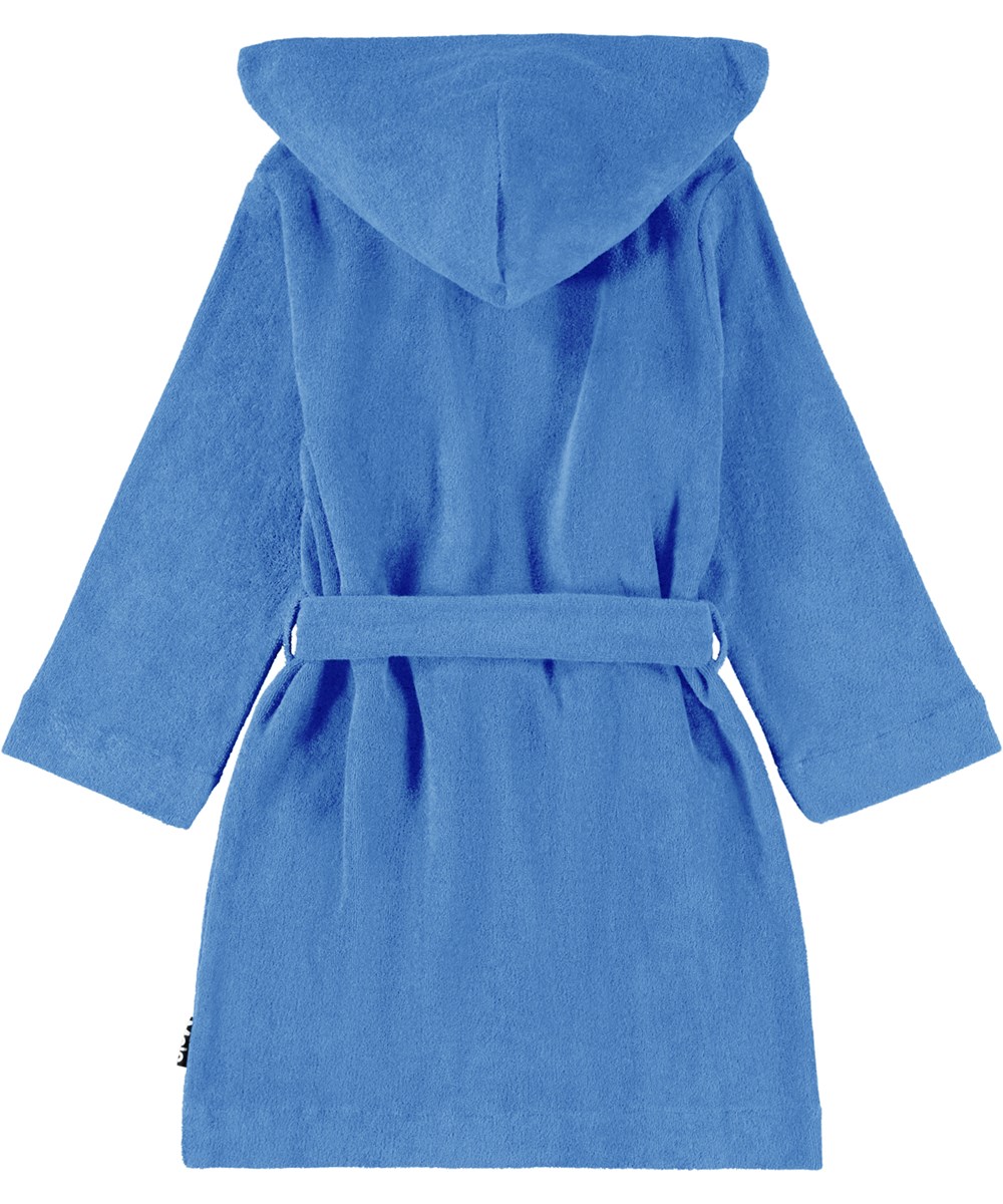 Wyn - Galaxy Blue - Dark blue bathrobe for children made of super soft, organic cotton terry.