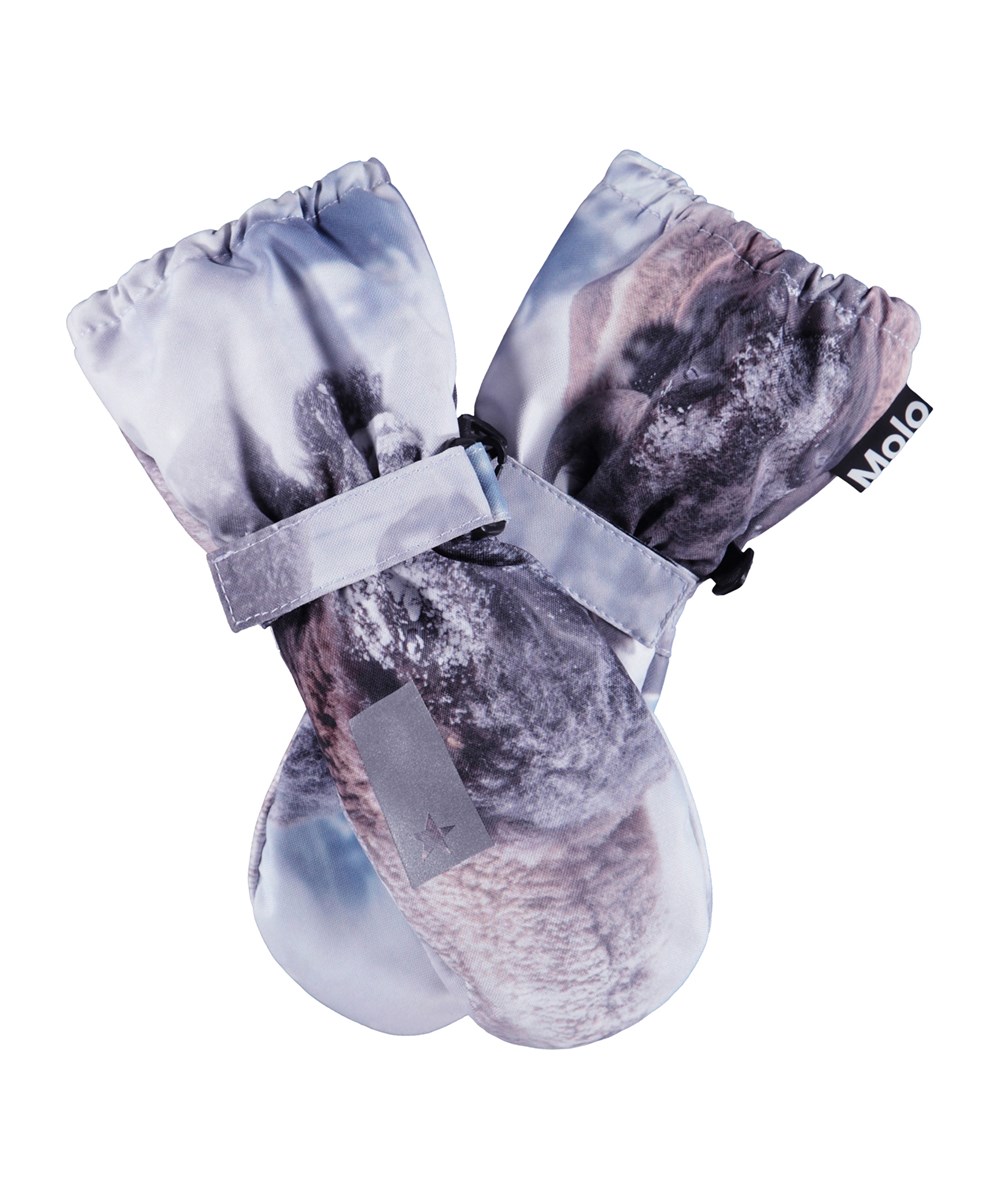 Igor - Bison - Waterproof and breathable mittens for children with bison print and 3M™ Thinsulate™ insulation.