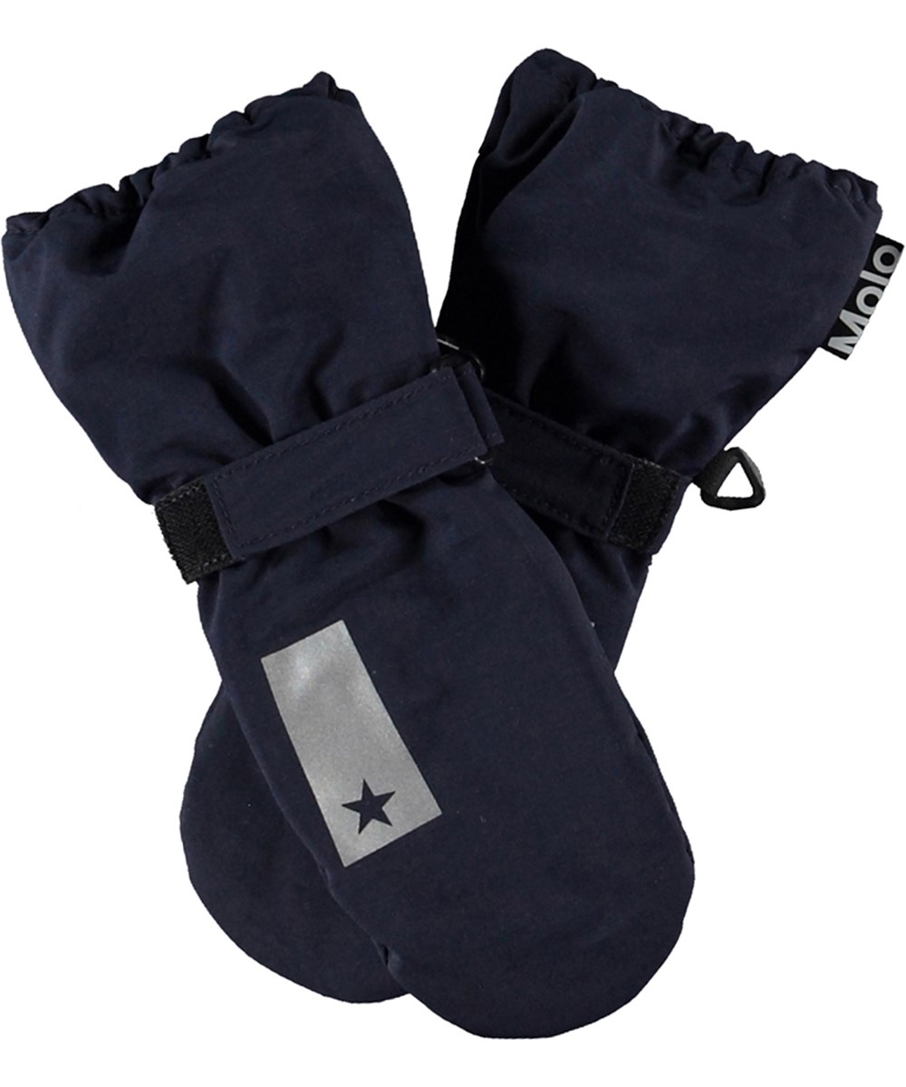 Igor - Dark Night - Dark blue, waterproof and breathable mittens for children with 3M™ Thinsulate™ insulation.