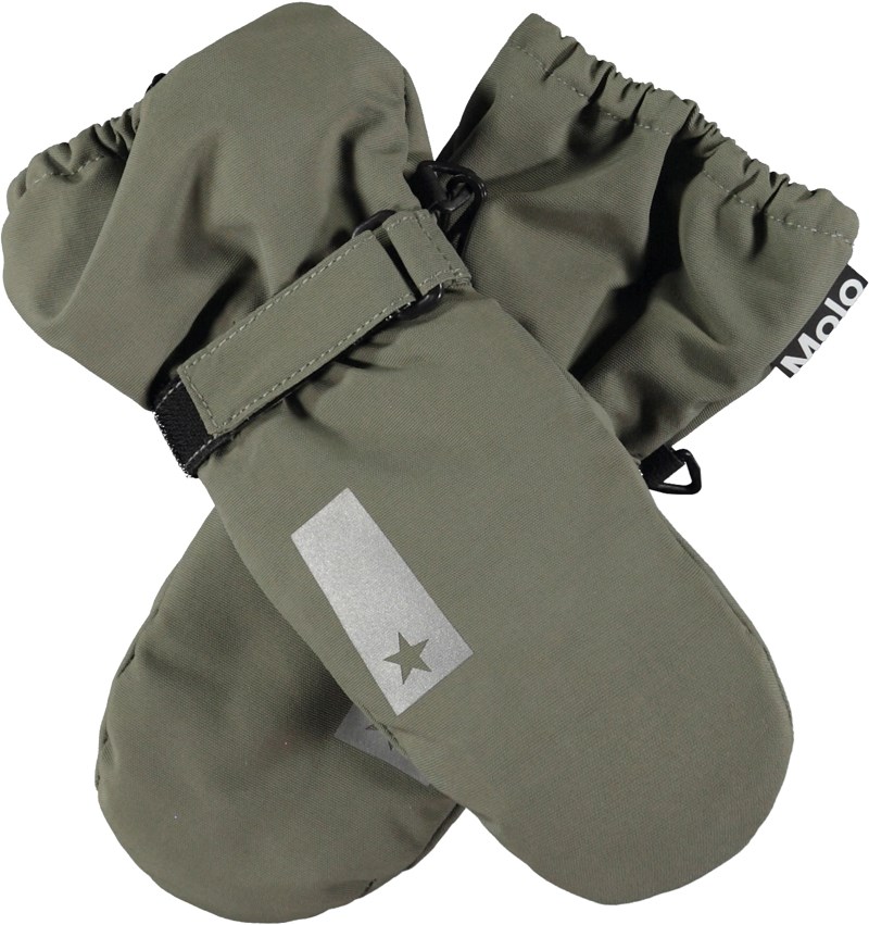 Igor - Dusty Green - Green waterproof and breathable mittens