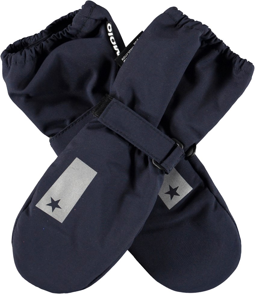 Igor - Galaxy Blue - Recycled waterproof mittens in blue