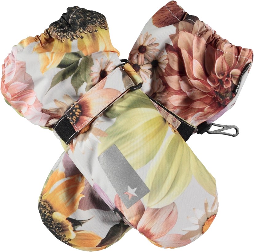 Igor - Retro Flowers - Mittens with floral print