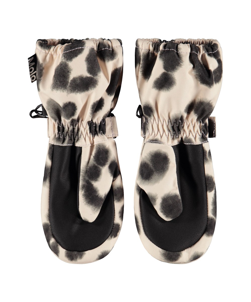 Igor - Snow Leo - Snow leopard-spotted waterproof and breathable mittens for children with 3M™ Thinsulate™ insulation.