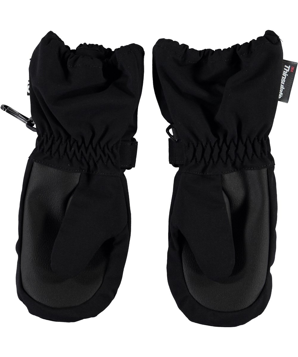 Igor - Black - Waterproof and breathable black mittens