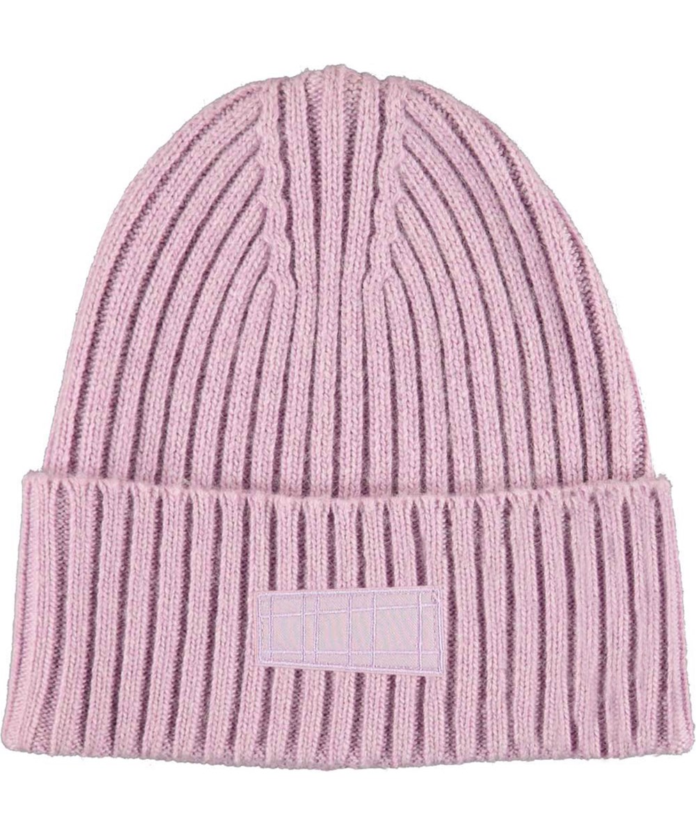 Karli - Velvet Rose - Rose cable knit hat in wool blend