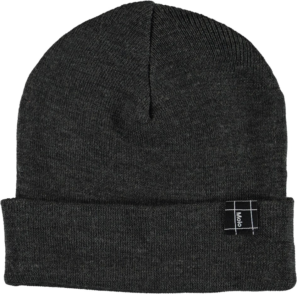 Keilo - Forest - Green hat with fold up in 100% merino wool