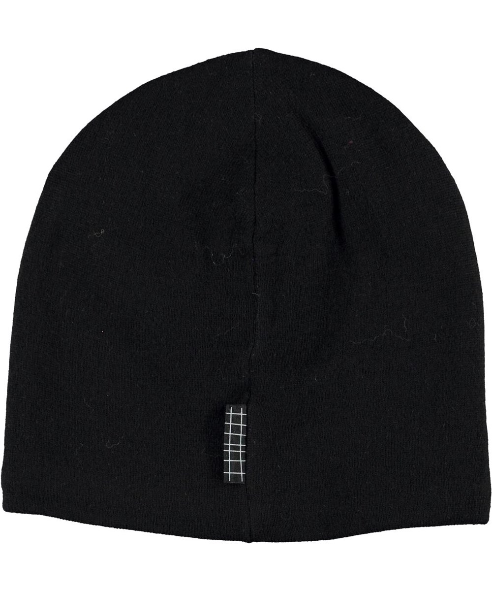 Kenzie - Black - Black hat with smiley face