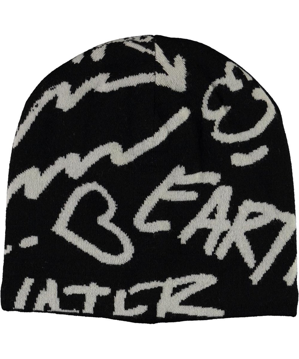 Kite - Black - Black hat with text 
