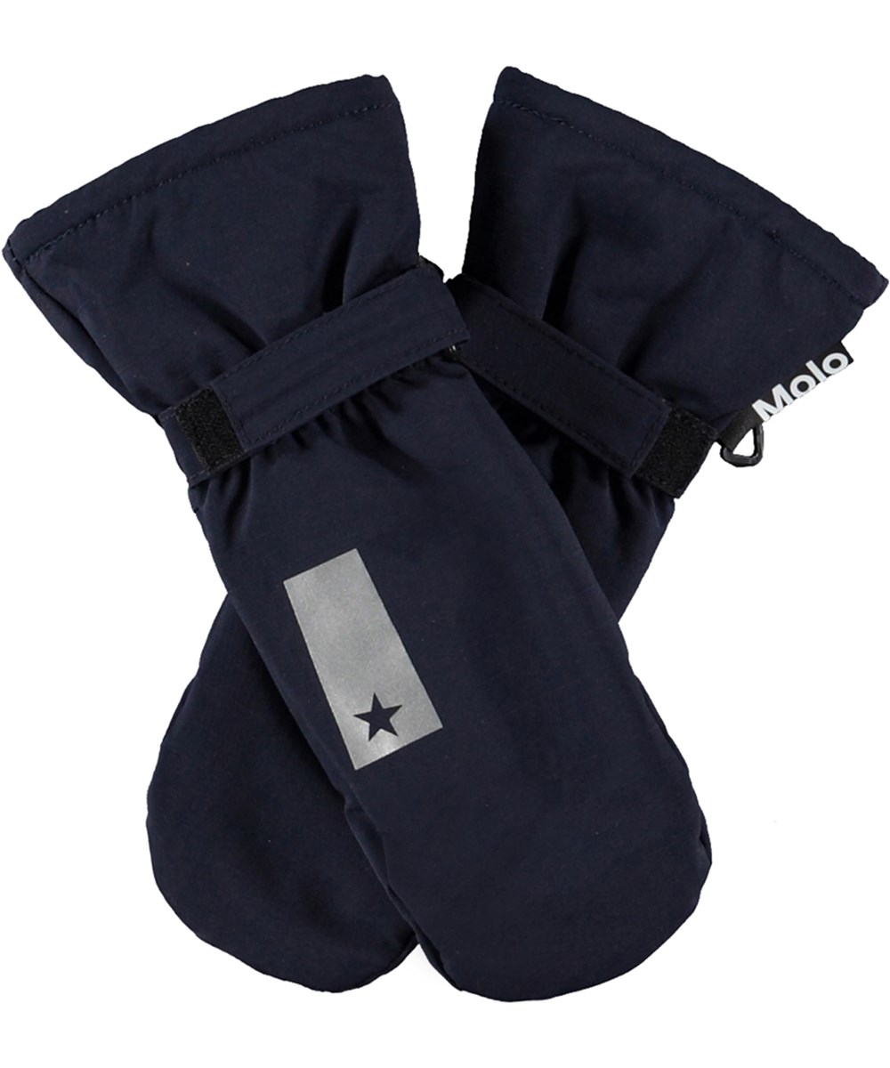 Mitzy - Dark Night - Dark blue, waterproof and breathable mittens for children with 3M™ Thinsulate™ insulation.