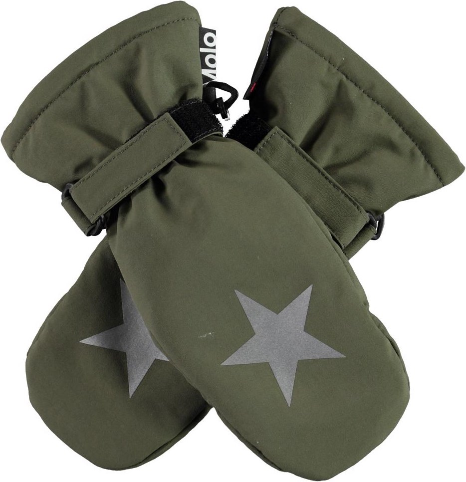 Mitzy - Vegetation - Recycled green winter mittens