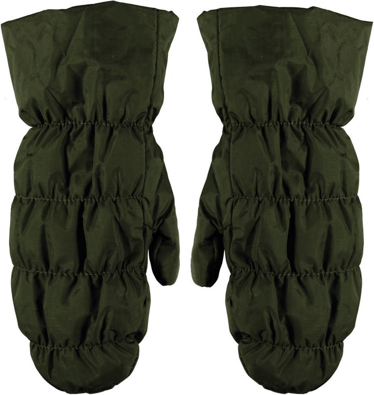 Morgan - Forest - Recycled green mittens lined in technical down