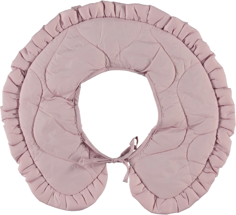Sillie - Blue Pink - Pink quilted collar with ties 