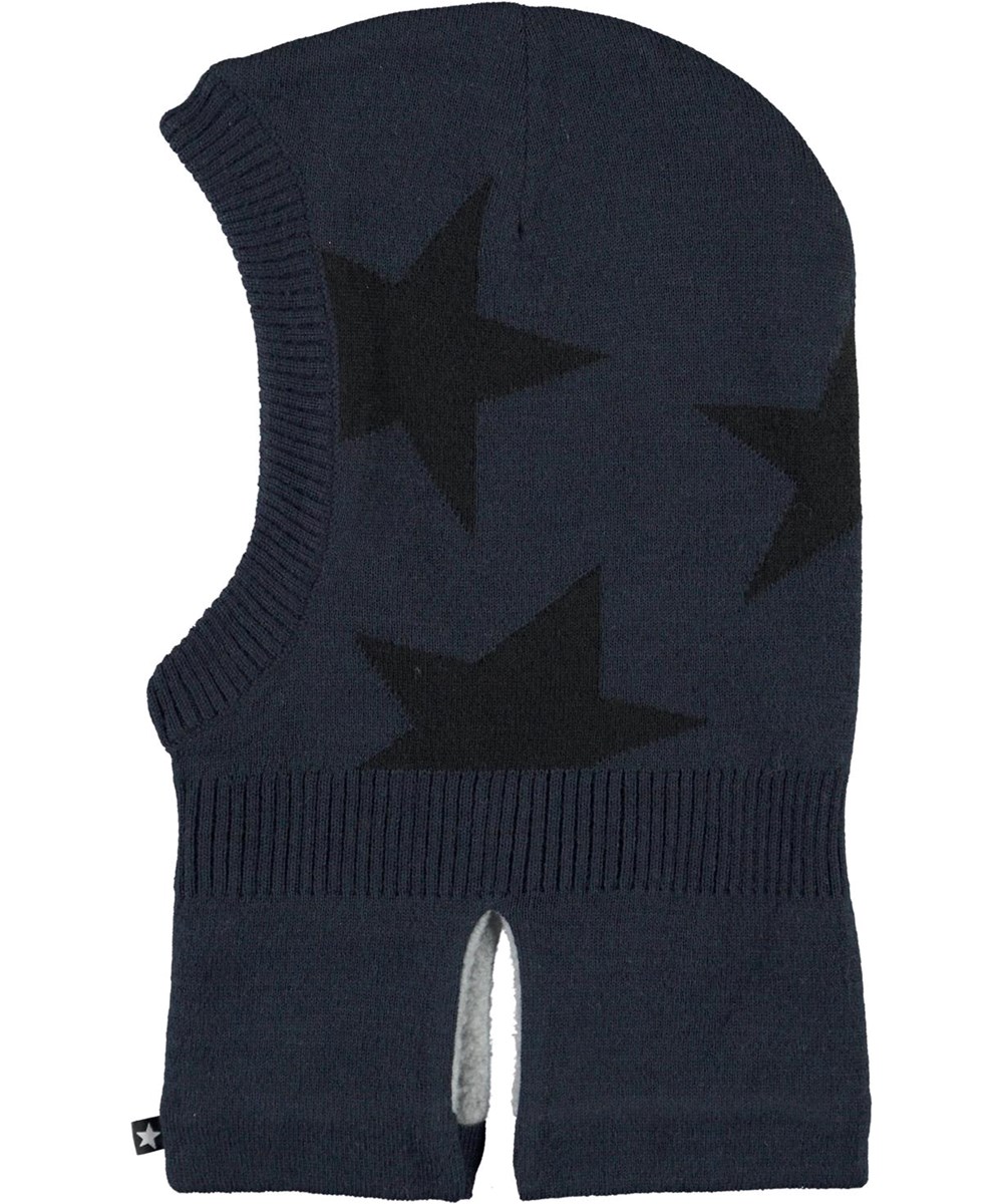 Snow - Carbon - Blue ski mask with stars 