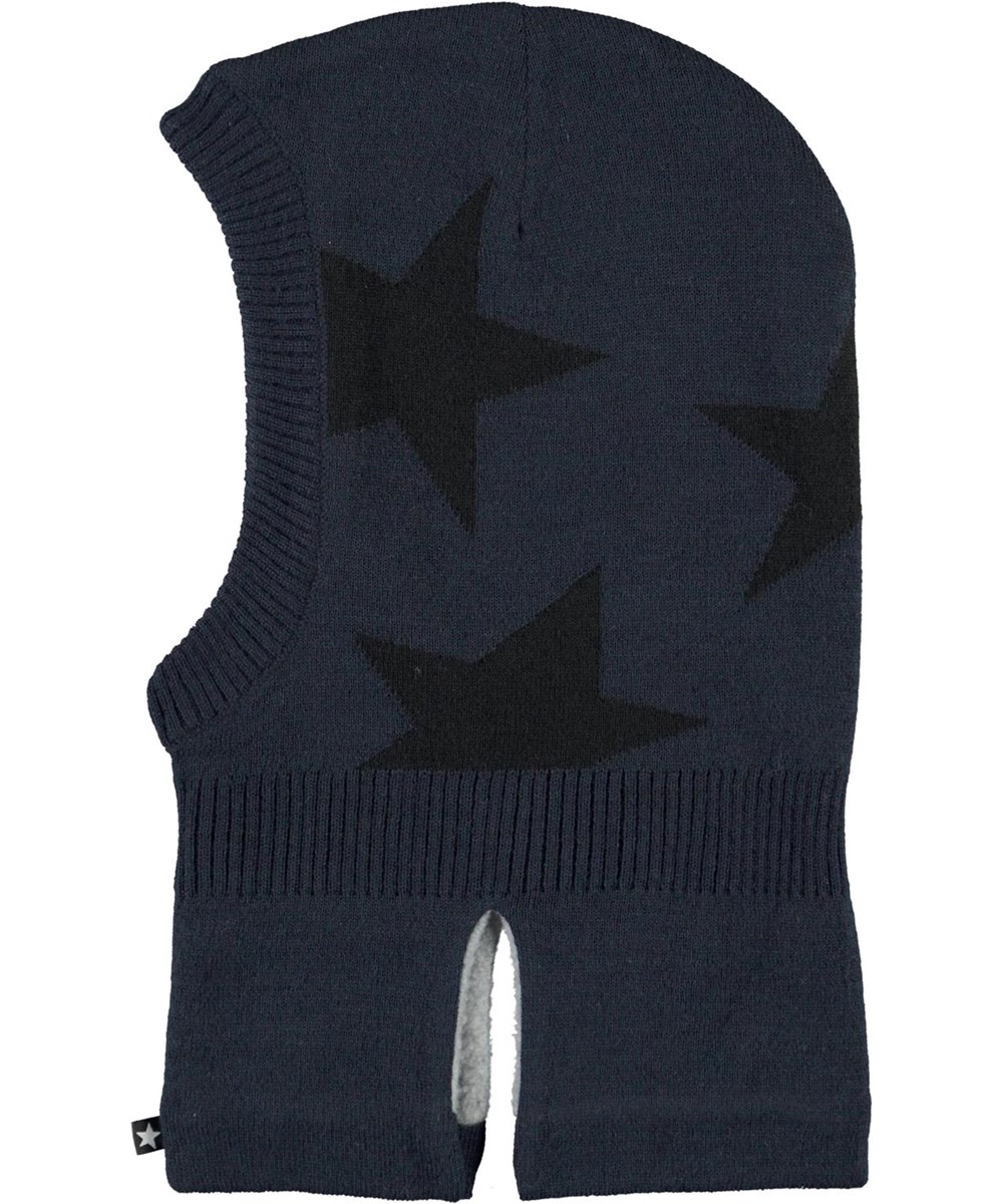 Snow - Carbon - Blue ski mask with stars 