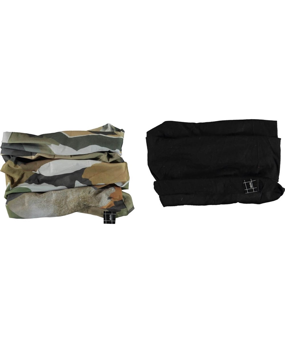 Tube - Autumn Camo - 2 gaitors in black and camouflage