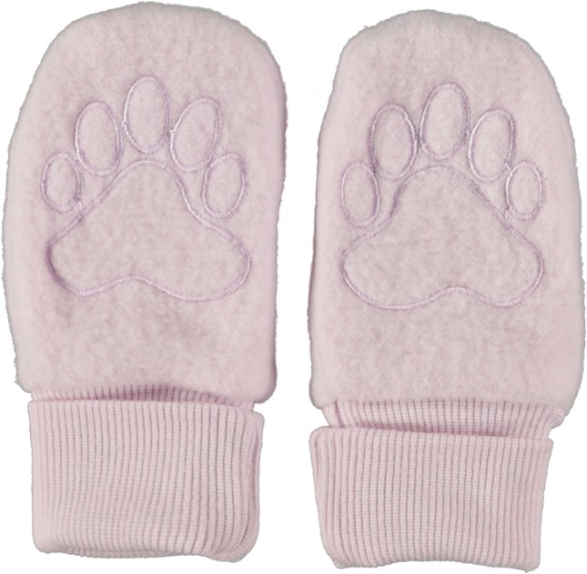 Ufo - Alpine Glow - Purple baby mittens in 100% Merino wool