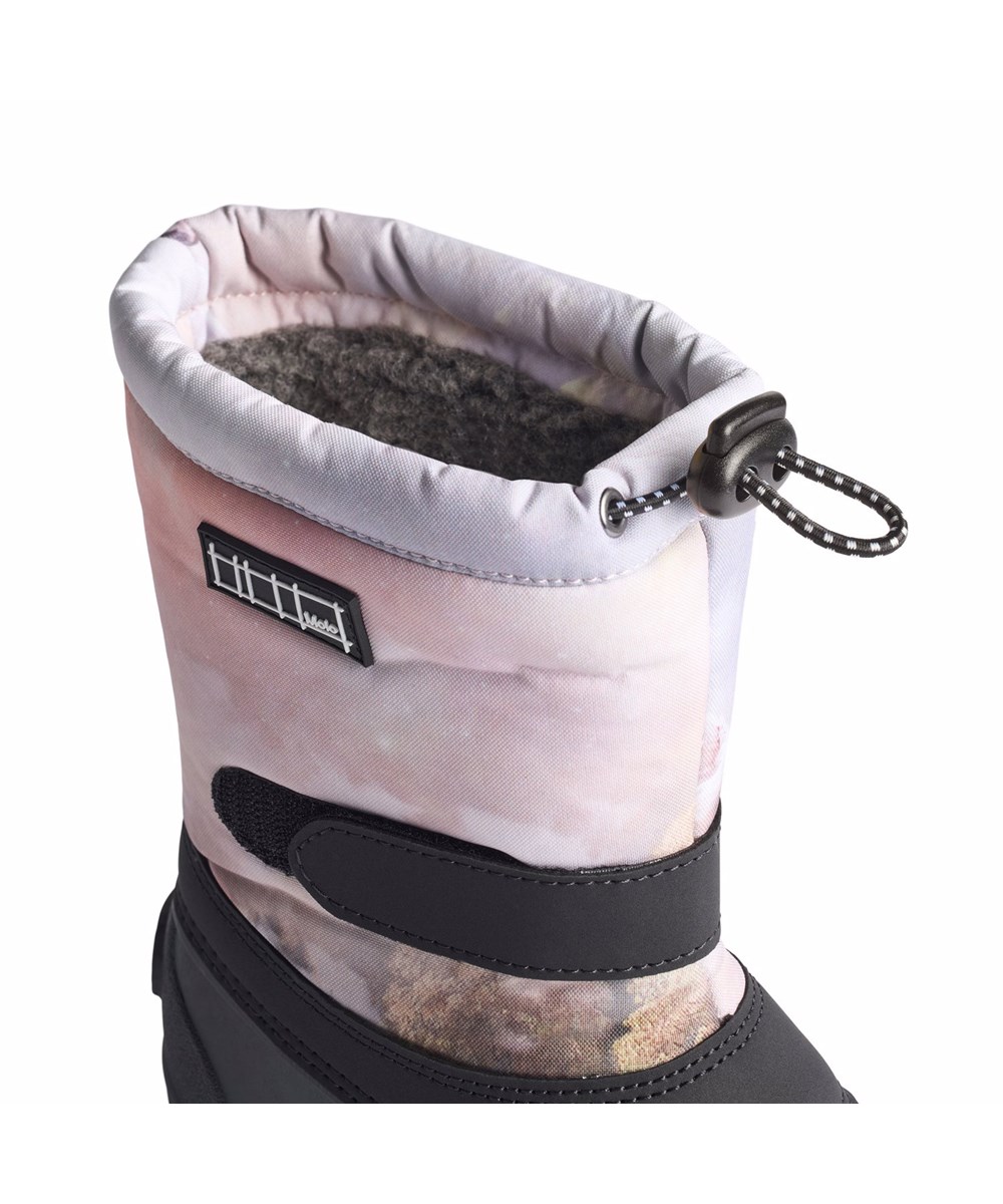 Driven - Utopia - Praktische Winterstiefel für Kinder mit einem Einhorn-Print und einer robusten und rutschfesten schwarzen Sohle.