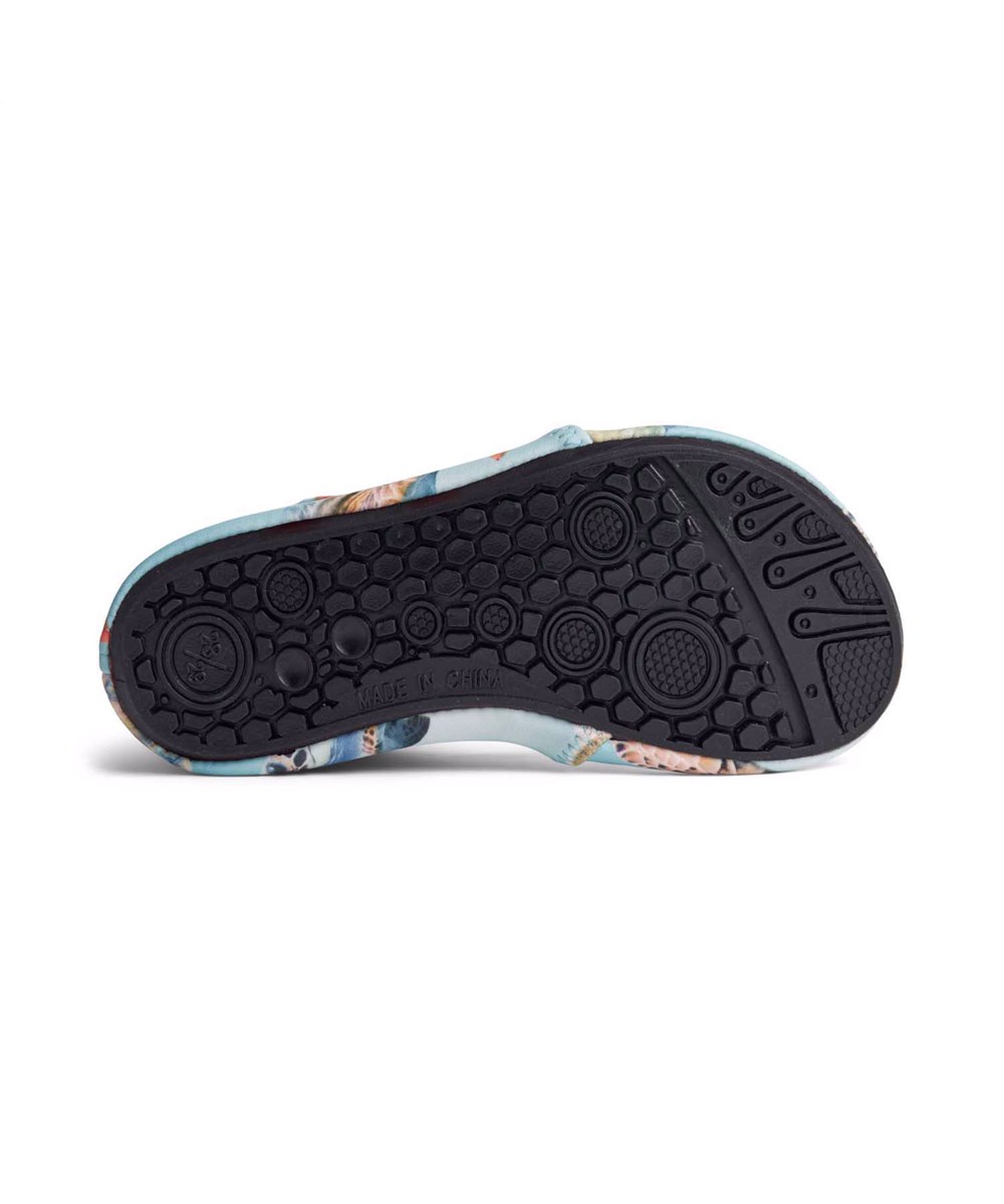 Zimba - Baby Turtles - Leichte Kinder-Badeschuhe aus recyceltem Polyester, die kleine Füße vor scharfen Muscheln und Kieseln schützen, während sie zum ersten Mal das Meer erkunden.