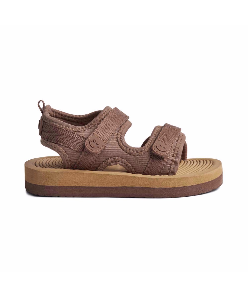 Zola - Sandalwood - Braune und sportliche Sandalen für Kinder mit einer weichen Schaumsohle.