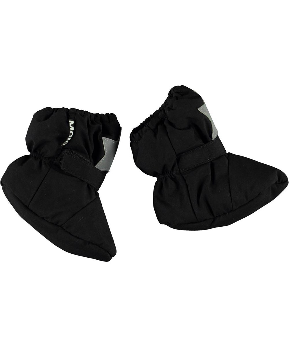 Imba - Black - Windproof and waterproof black baby booties