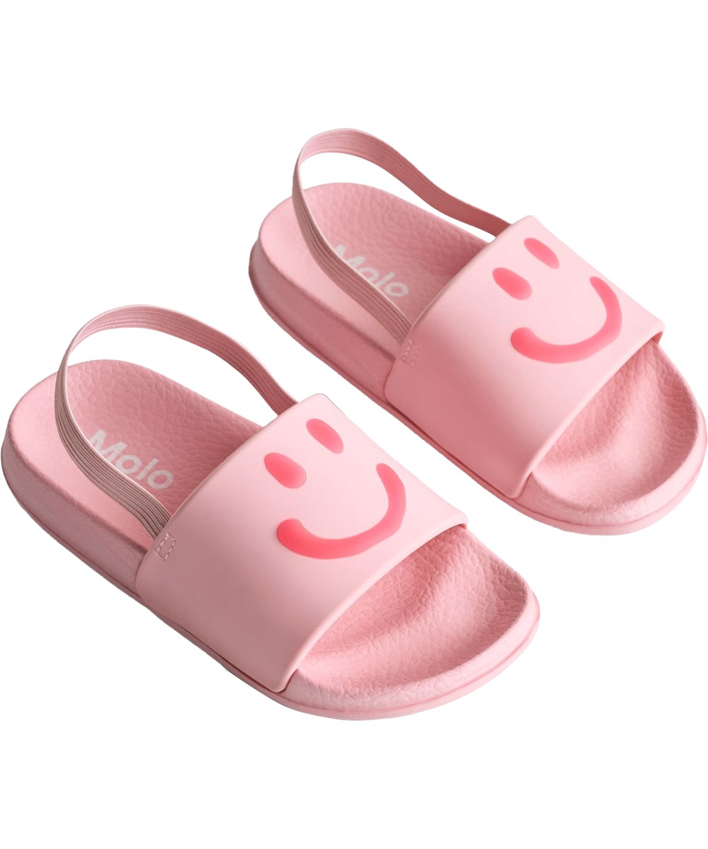 Zhappy - Bubble Pink - Pink, water-repellent bath slippers for children.