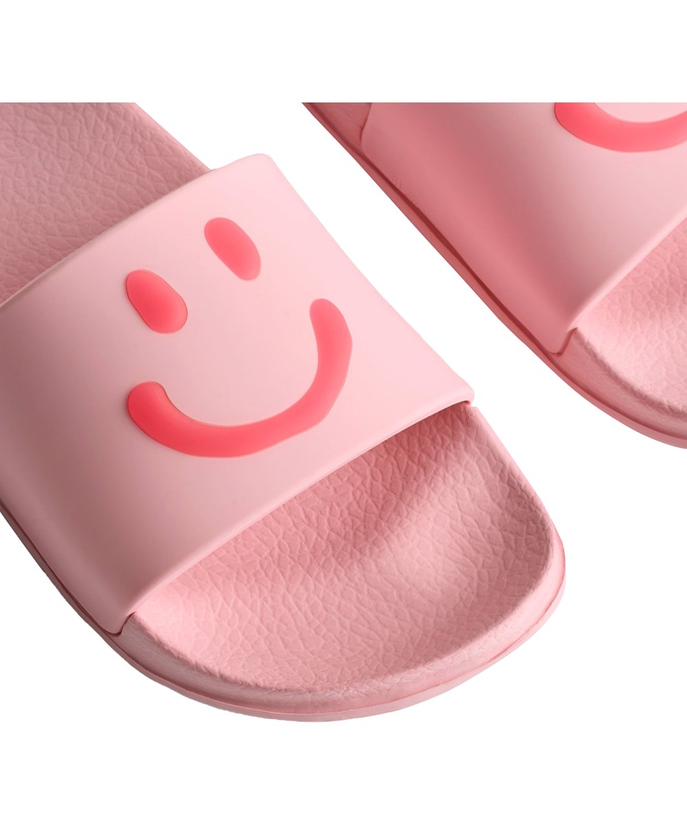 Zhappy - Bubble Pink - Pink, water-repellent bath slippers for children.