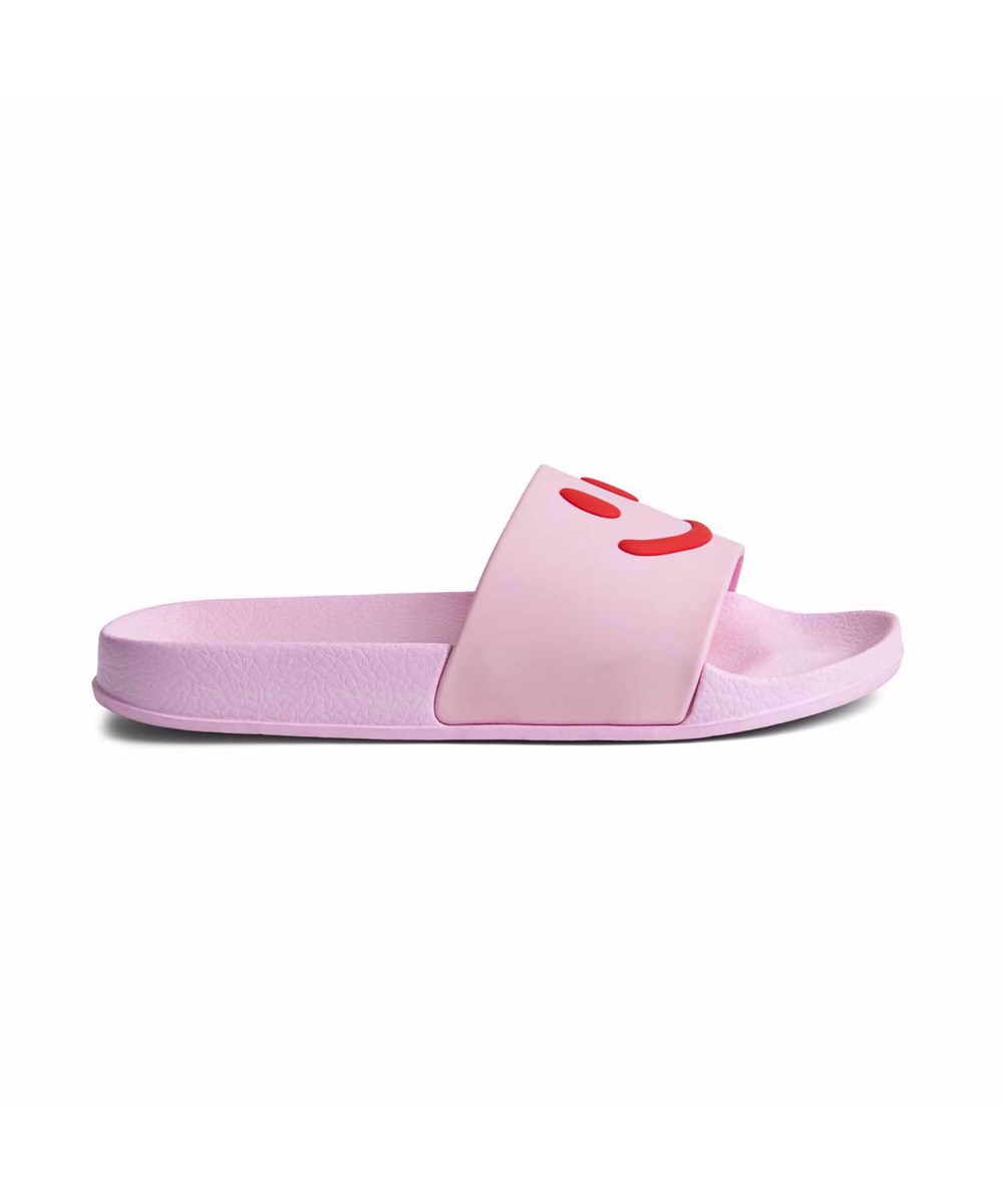 Zhappy - Pink Glace - Pink children's sandals with wide foot strap and molded insole.