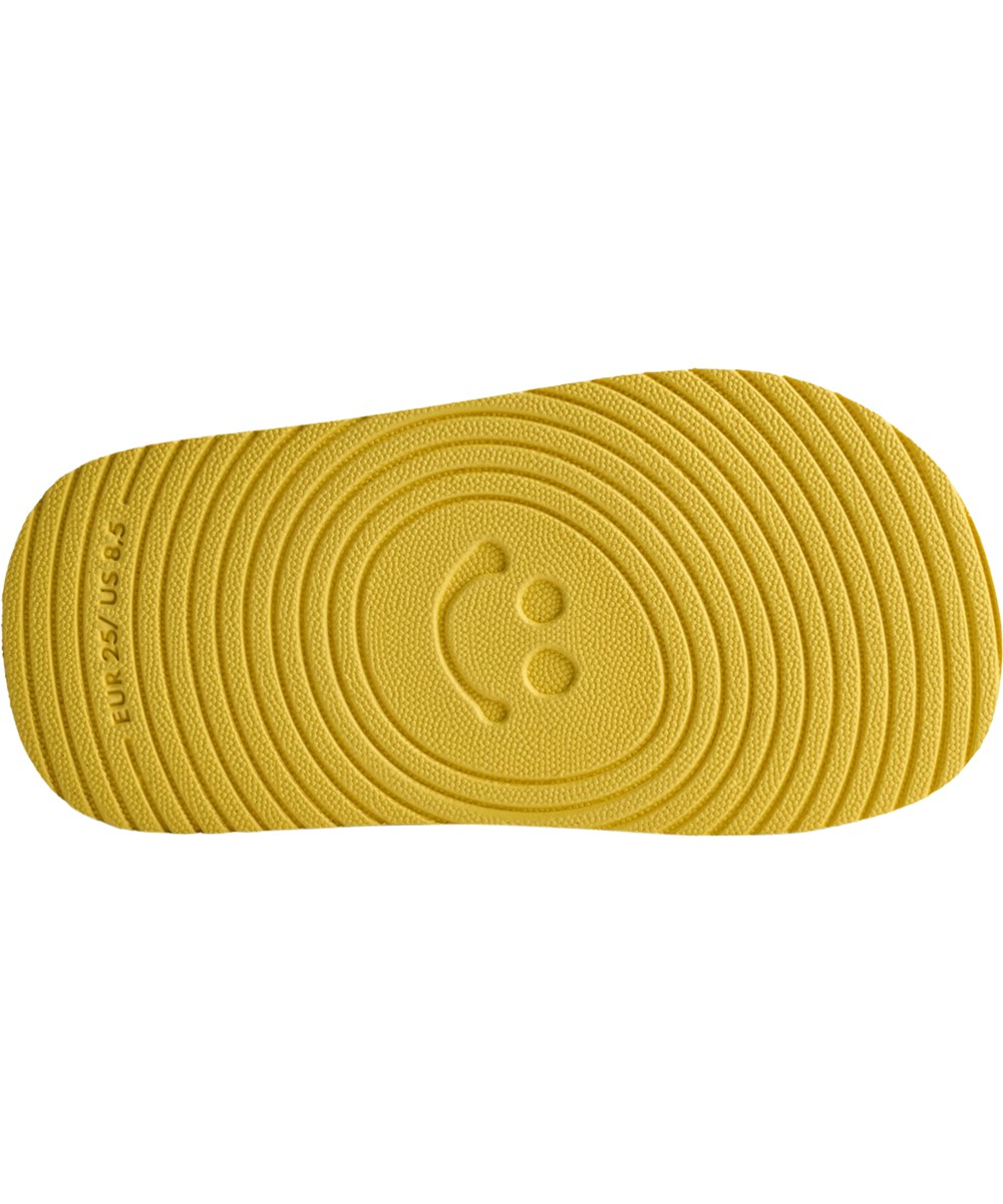 Zola - Banana Light - Yellow, sporty sandals for children with a soft foam sole and Velcro fastening.