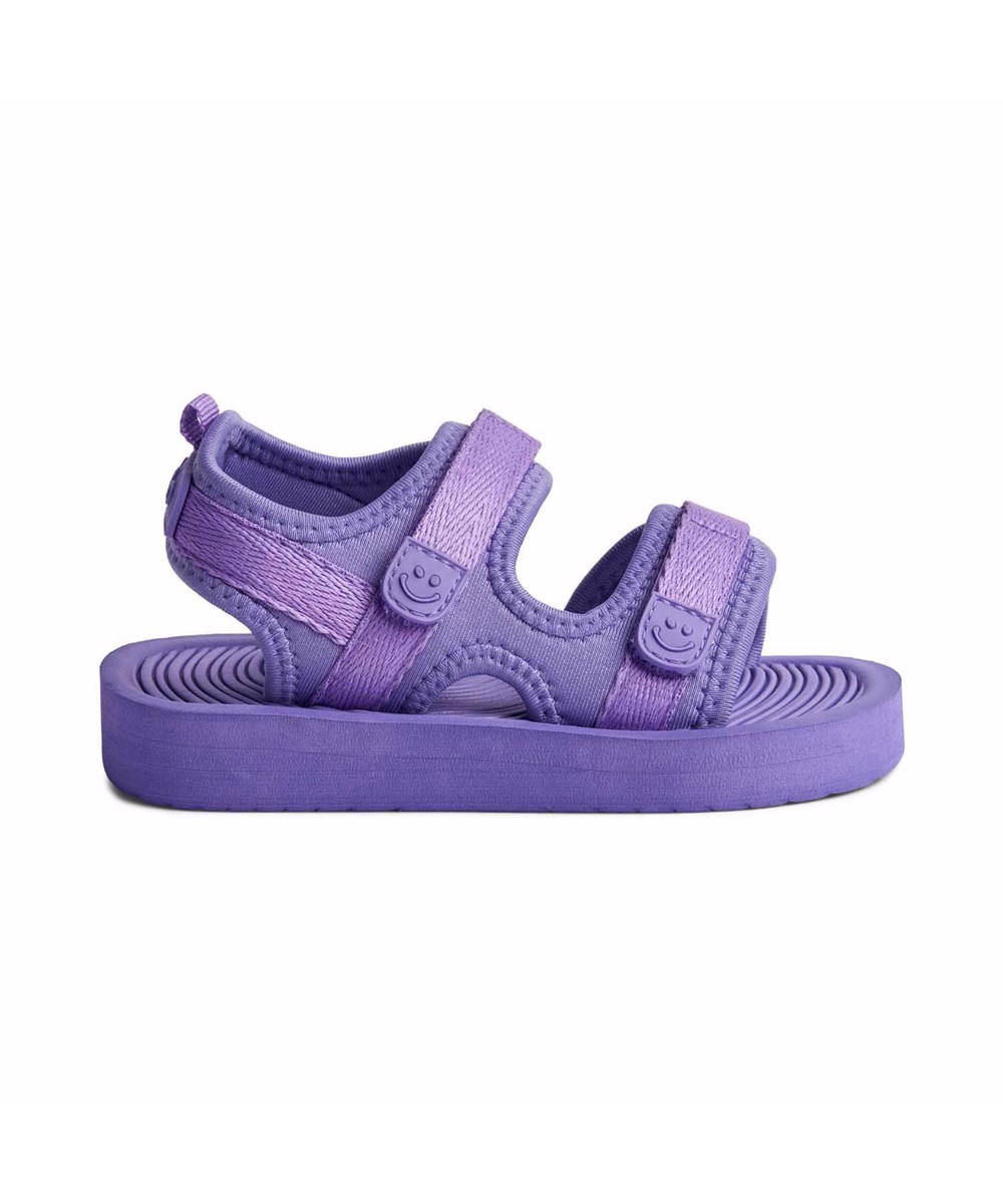 Zola - Purple Glo - Purple and sporty sandals for children with a soft foam sole.